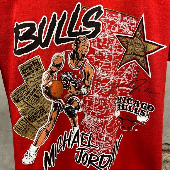 Nutmeg Vintage 90s Michael Jordan Chicago Bulls NFL Licensed T-Shirt Medium M - Picture 4 of 6